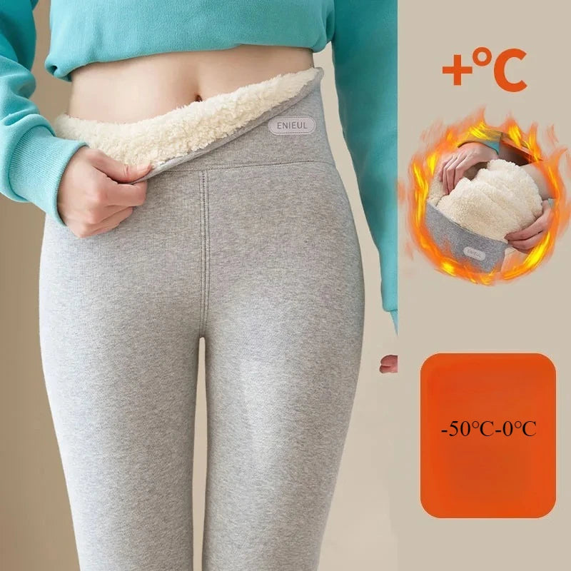 Women Winter Stretch Leggings High Waist Plush Leggings Thickened Keep Warm Leggings Woman Velvet Comfortable Thermal Leggins